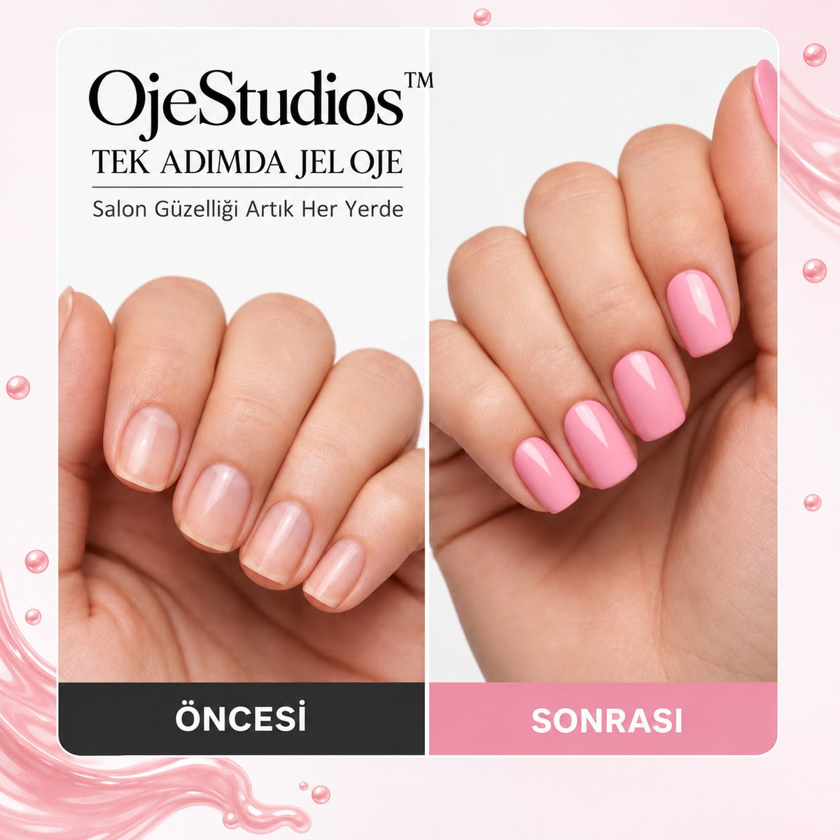 OjeStudios™ Taşınabilir UV Cihazlı Oje Takımı